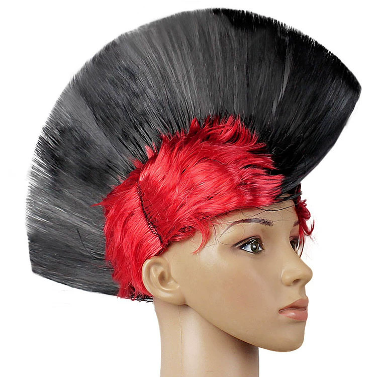 Colorful Mohawk Wig – Fluffy Spiky Punk Wig for Men & Women, Halloween Party Costume Prop