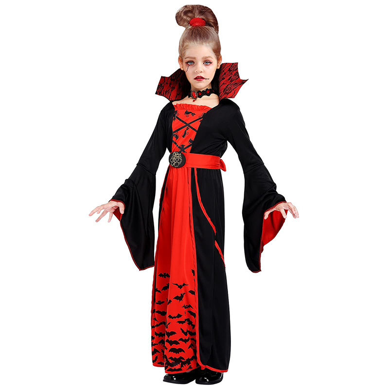 Gothic Vampire Costume – Premium Horror Cosplay & Halloween Attire for Girls