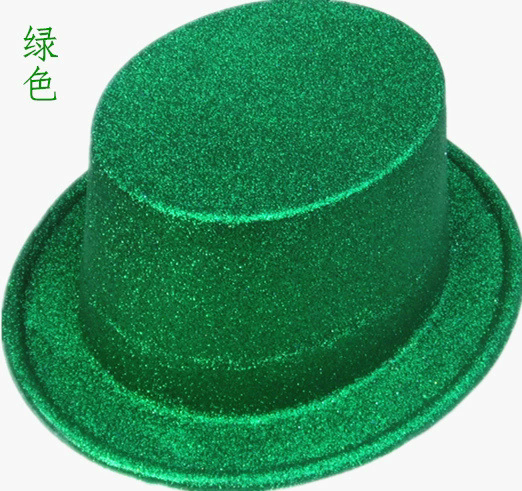 Gold Glitter Plastic Top Hat – Extra High Lincoln Stovepipe Hat for Magician & Jazz Costume Prop