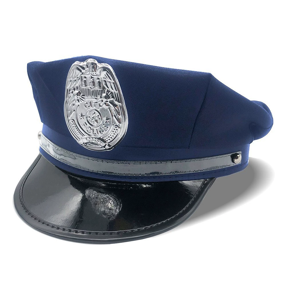 Women's Black Police Officer Hat – Sexy Cop Cap for Adult Halloween Costume Roleplay & Party Prop
