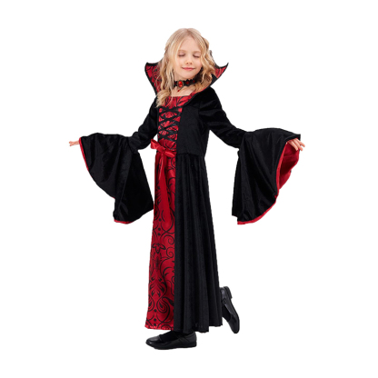 Vampire Girl Costume Spooky Halloween Vampire Princess Costume for Girls