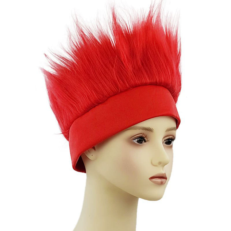 Custom Flag Color Plush Headband – Wholesale Fuzzy Headband Wig for World Cup Fan Props