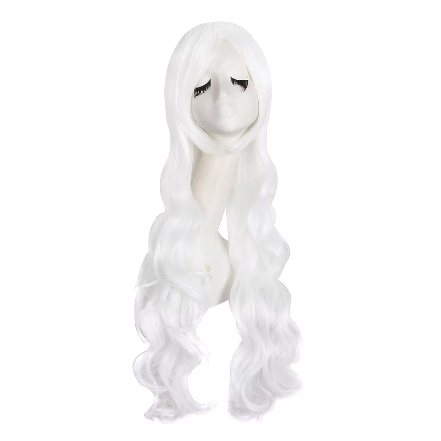Long Spiral Curly Colorful Wig – Rainbow Curls Anime Cosplay Synthetic Wig for Women & Girls Party Prop