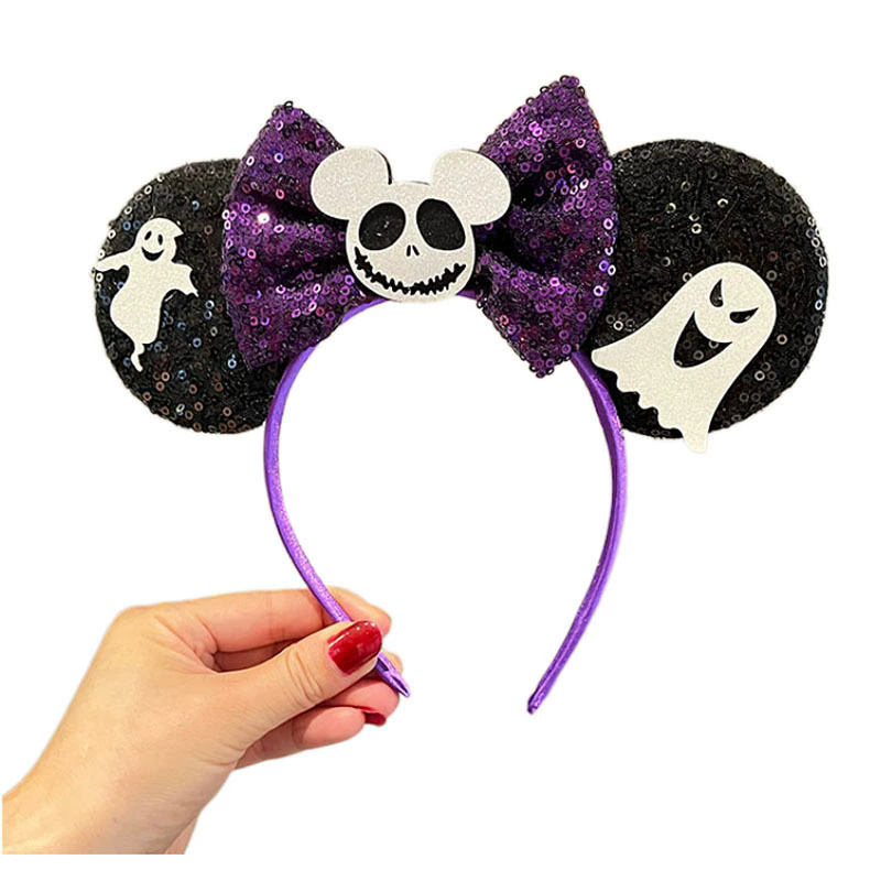 Devil Pumpkin Headband – Halloween Horned Pumpkin Hairband for Women & Kids Costume Party Prop