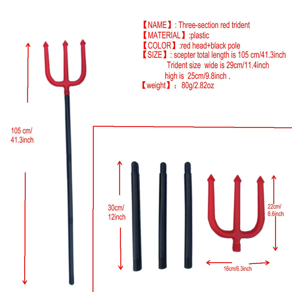 Grim Reaper Scythe Prop Trident Halloween Battle Axe Prop – Realistic Viking Axe Weapon for Accessory