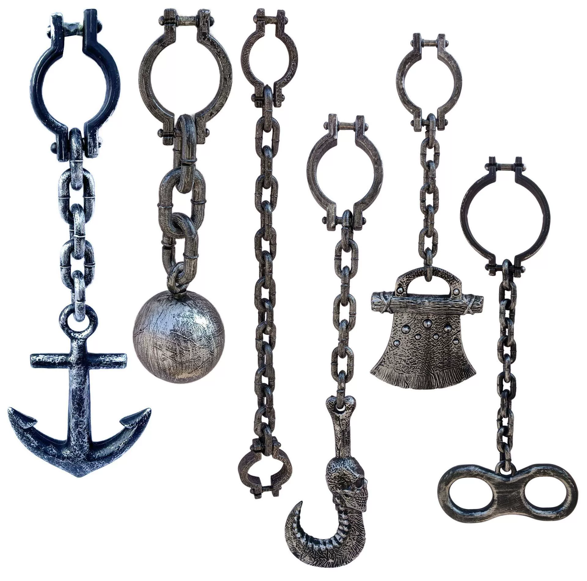 Halloween Chain Weapon Prop – Plastic Metal Link Flail for Ninja Assassin Costume Accessory