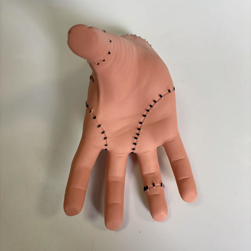 Adams Family Severed Hand Prop – Vinyl Fake Rubber Hand for Halloween Prank Toy