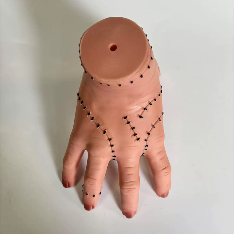 Adams Family Severed Hand Prop – Vinyl Fake Rubber Hand for Halloween Prank Toy