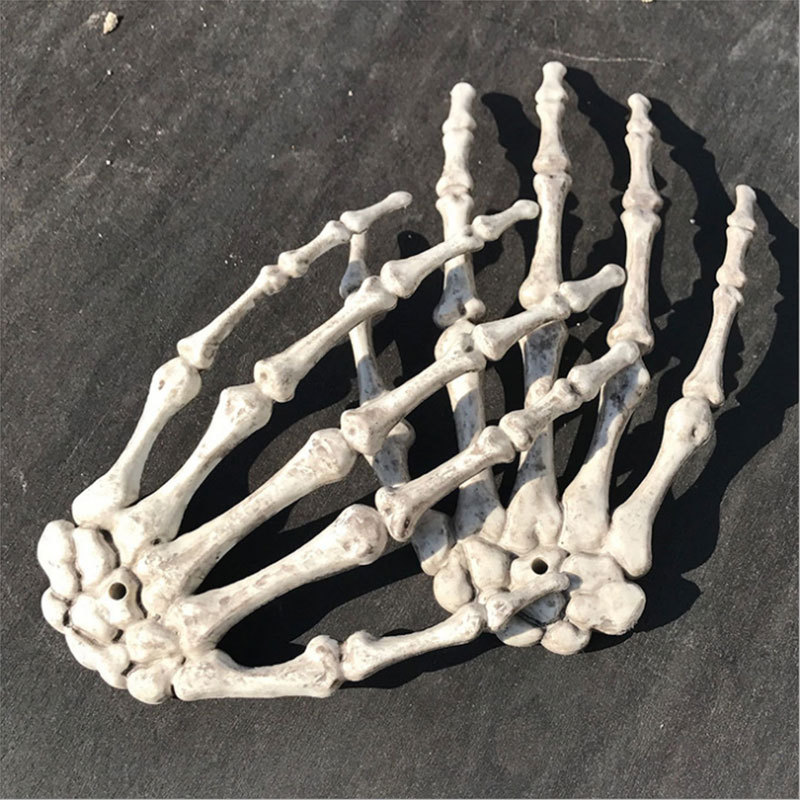 Skeleton Hand – Realistic Bone Hand Claw for Halloween Decor, Party Prop & Haunted House Decoration