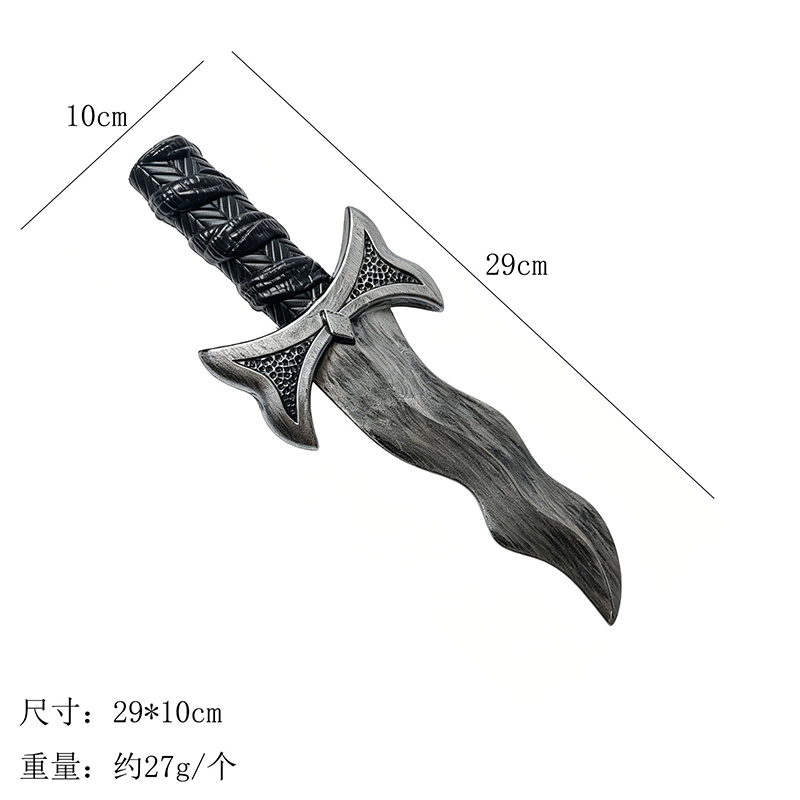 Halloween Bloody Knife Prop – Plastic Sharp Dagger with Fake Blood for Killer Costume Accessory