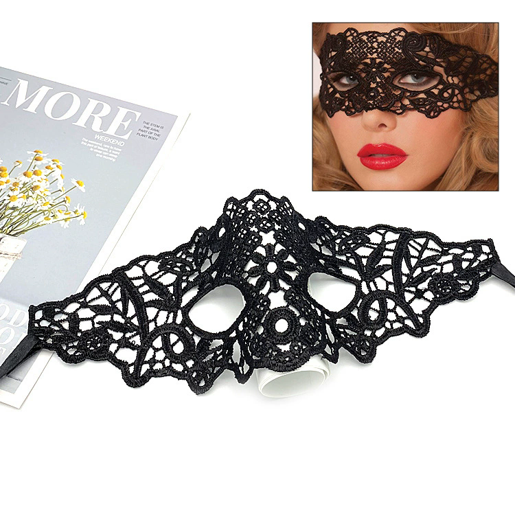 Shapeable Lace Mask – Malleable Half Face Eye Mask for Women, Bendable Black Masquerade Mask for Adult Party & Dance& Halloween Yard Decor