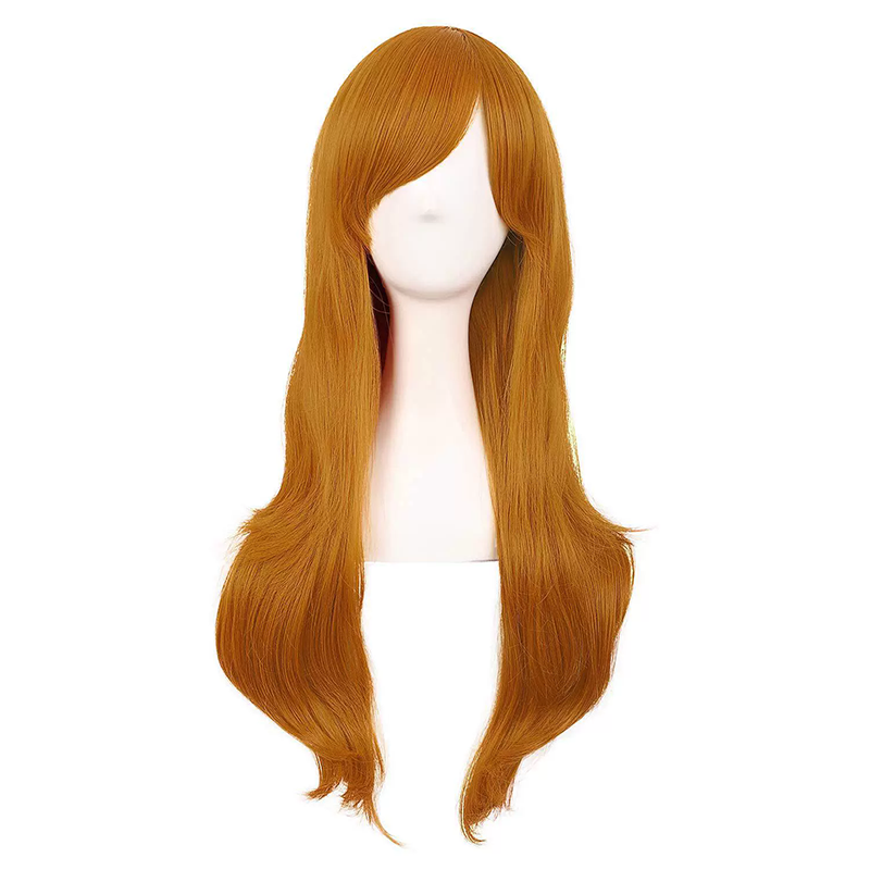 70cm Long Curly Anime Wig – Colorful Long Curls Cosplay Wig for Women & Girls Halloween Costume