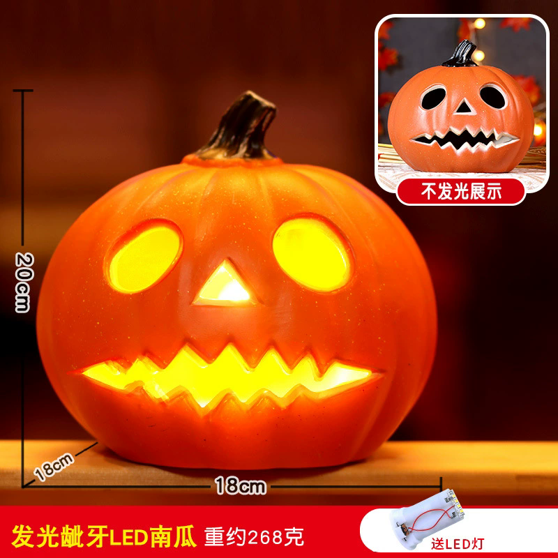 Light Up Halloween Pumpkin – Jack O Lantern LED Lamp for Party Decoration