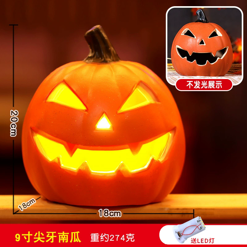 Light Up Halloween Pumpkin – Jack O Lantern LED Lamp for Party Decoration