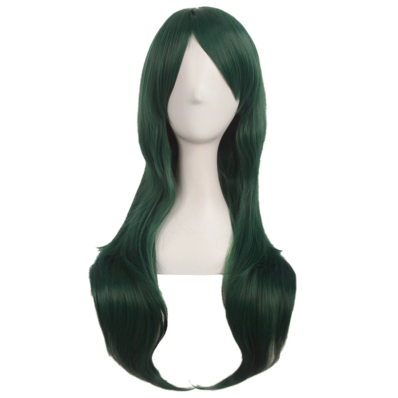 70cm Long Curly Anime Wig – Colorful Long Curls Cosplay Wig for Women & Girls Halloween Costume