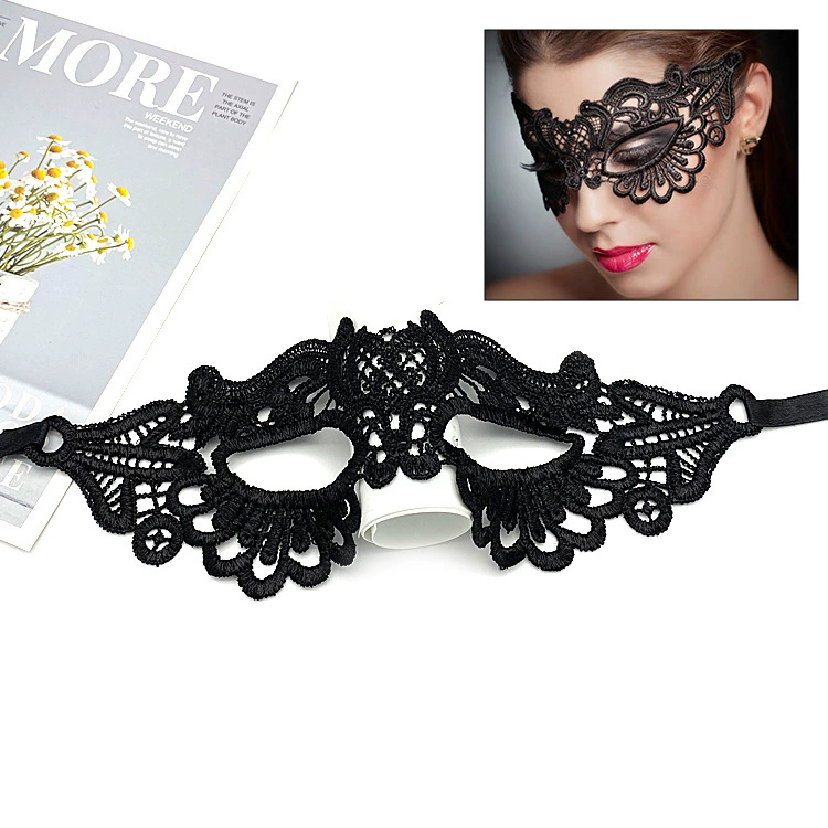 Shapeable Lace Mask – Malleable Half Face Eye Mask for Women, Bendable Black Masquerade Mask for Adult Party & Dance& Halloween Yard Decor