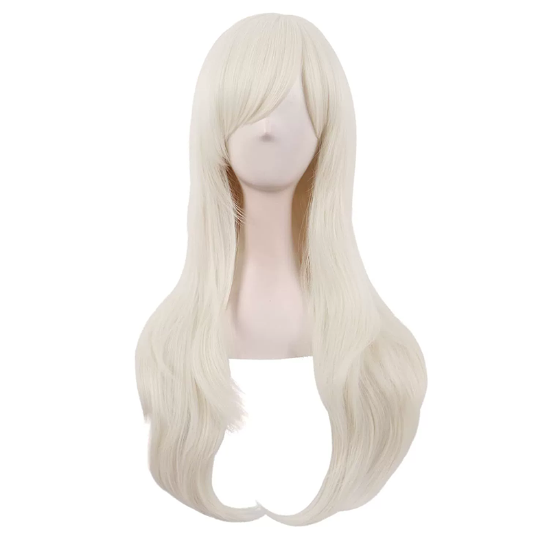 70cm Long Curly Anime Wig – Colorful Long Curls Cosplay Wig for Women & Girls Halloween Costume