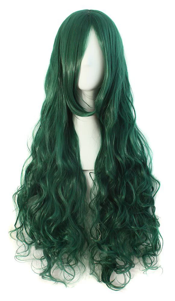 Long Spiral Curly Colorful Wig – Rainbow Curls Anime Cosplay Synthetic Wig for Women & Girls Party Prop