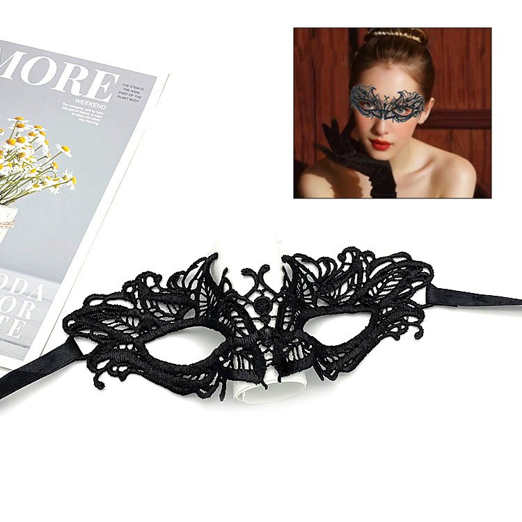 Shapeable Lace Mask – Malleable Half Face Eye Mask for Women, Bendable Black Masquerade Mask for Adult Party & Dance& Halloween Yard Decor