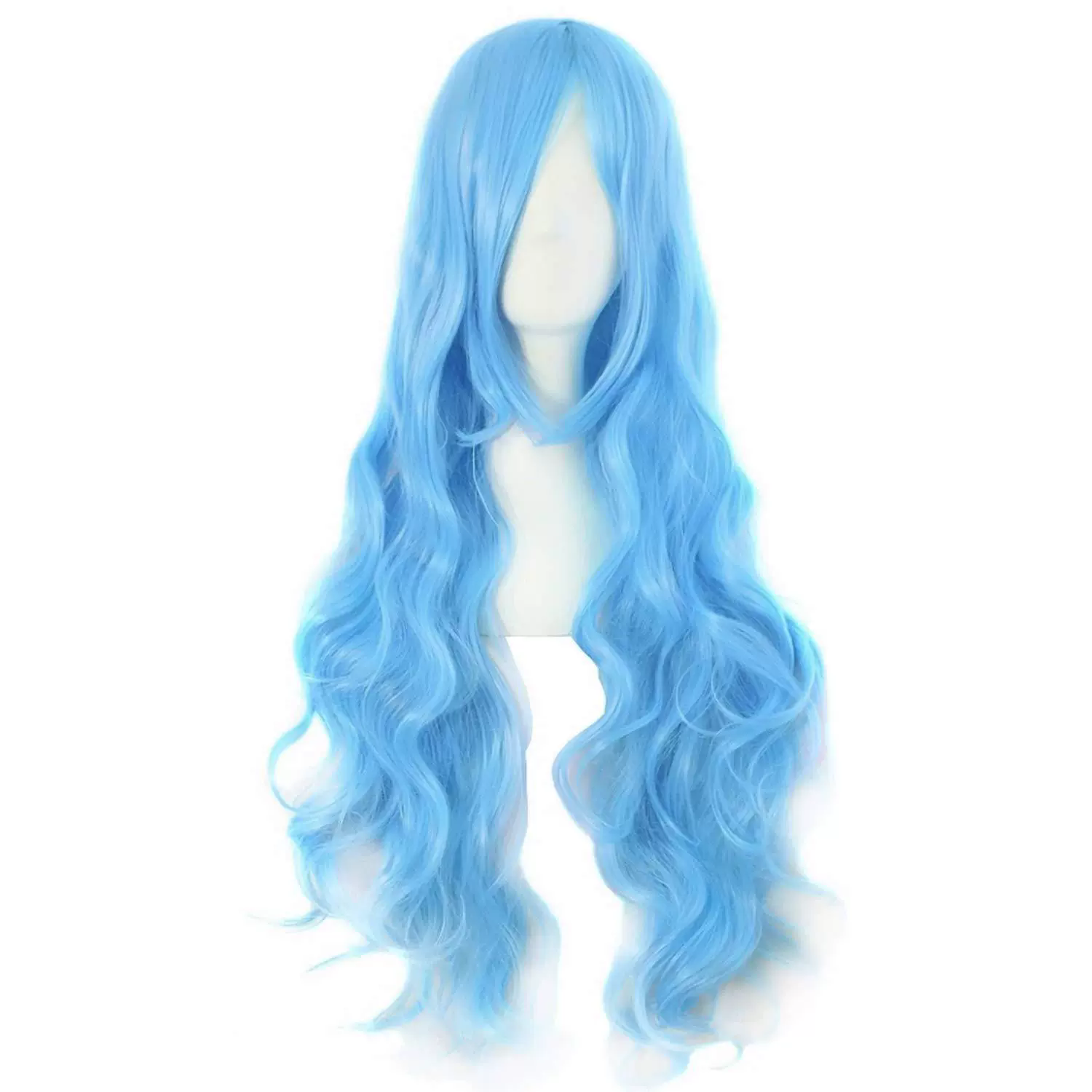 Long Spiral Curly Colorful Wig – Rainbow Curls Anime Cosplay Synthetic Wig for Women & Girls Party Prop