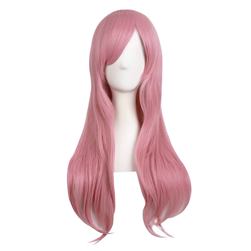 70cm Long Curly Anime Wig – Colorful Long Curls Cosplay Wig for Women & Girls Halloween Costume
