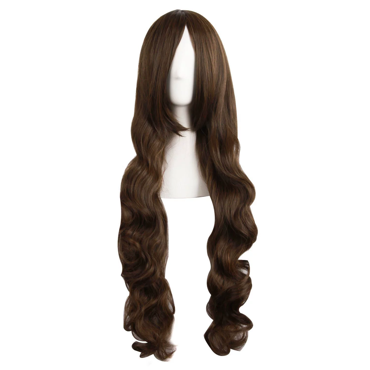 Long Spiral Curly Colorful Wig – Rainbow Curls Anime Cosplay Synthetic Wig for Women & Girls Party Prop