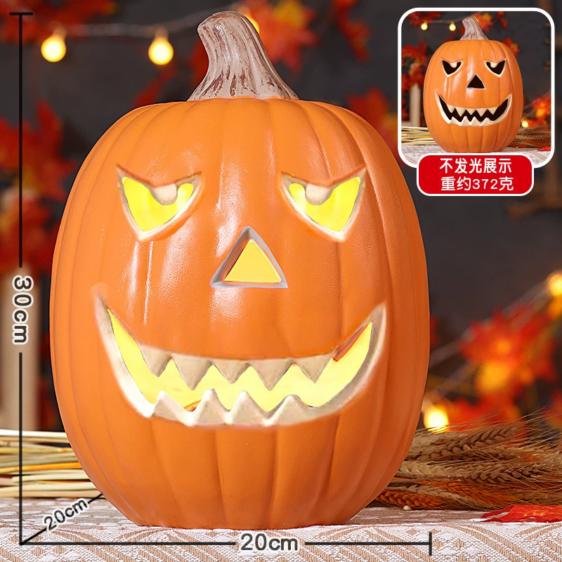 Light Up Halloween Pumpkin – Jack O Lantern LED Lamp for Party Decoration