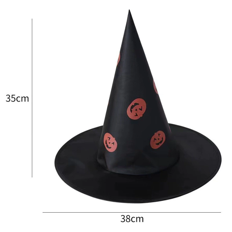 Women's Oxford Cloth Witch Hat – Adult Wizard Costume Cap for Halloween Party Decoration
