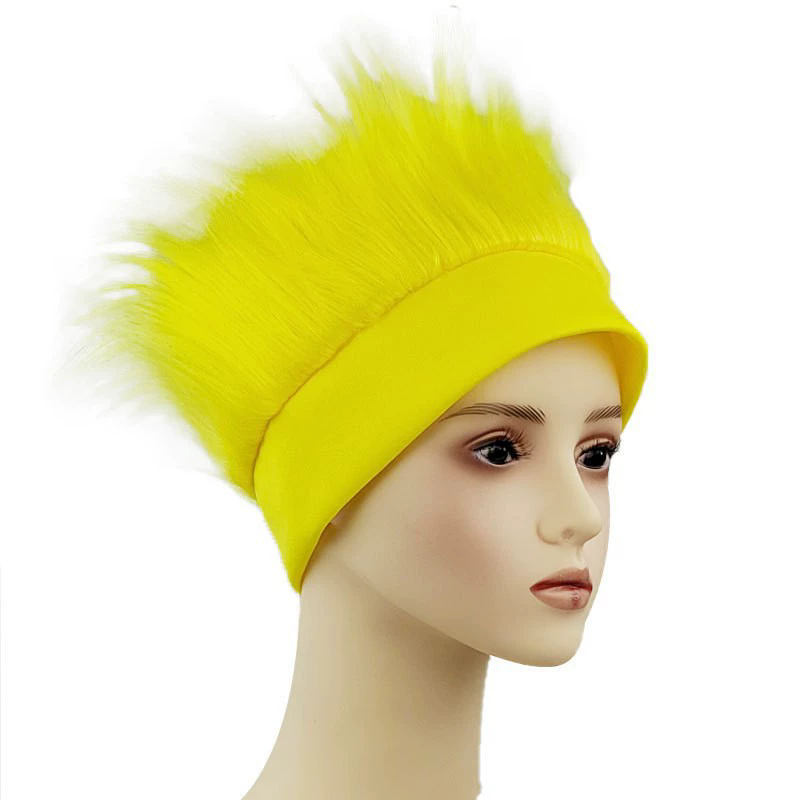 Custom Flag Color Plush Headband – Wholesale Fuzzy Headband Wig for World Cup Fan Props