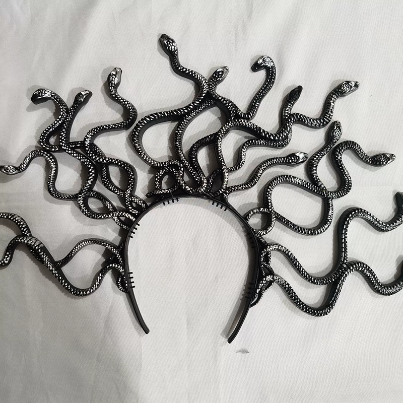 Medusa Snake Hair Headband – Greek Mythology Snake Hairband for Women Halloween Costume Prop