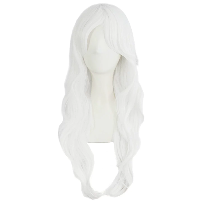 70cm Long Curly Anime Wig – Colorful Long Curls Cosplay Wig for Women & Girls Halloween Costume