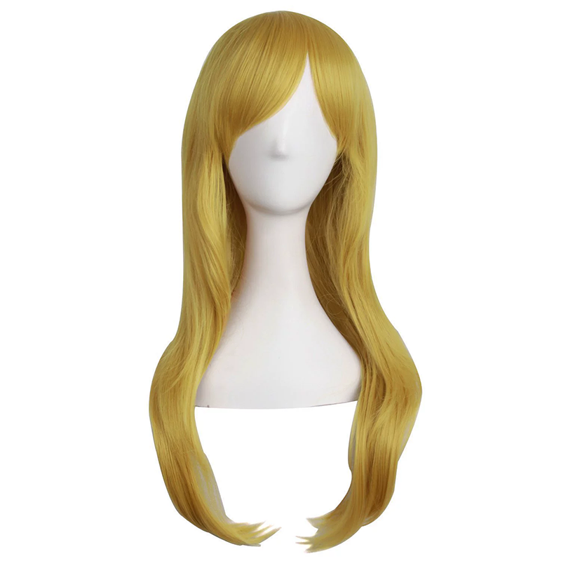 70cm Long Curly Anime Wig – Colorful Long Curls Cosplay Wig for Women & Girls Halloween Costume