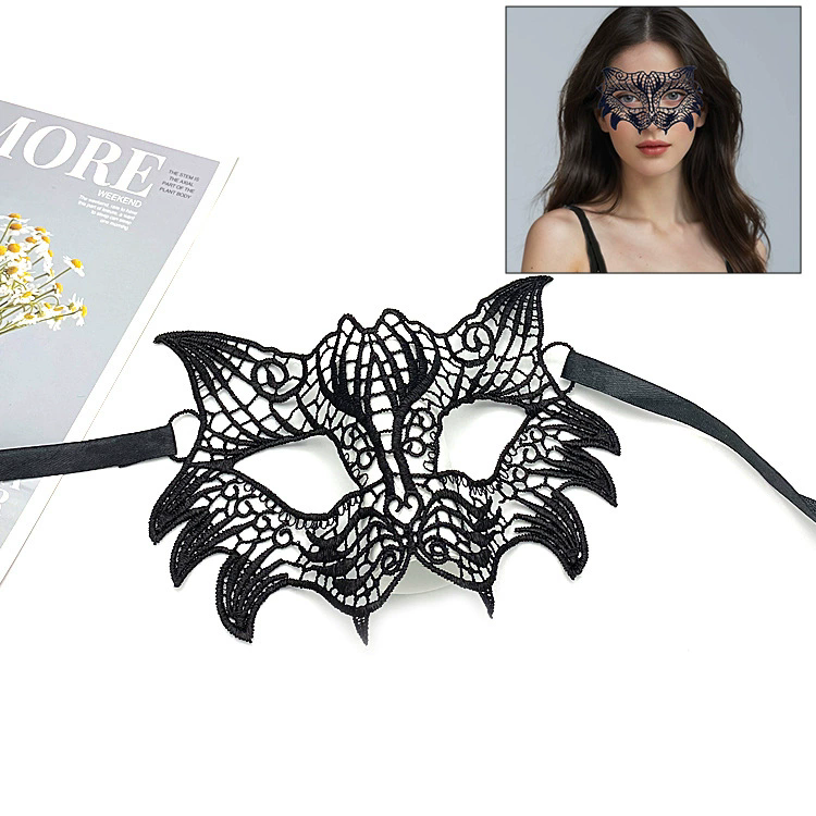 Shapeable Lace Mask – Malleable Half Face Eye Mask for Women, Bendable Black Masquerade Mask for Adult Party & Dance& Halloween Yard Decor