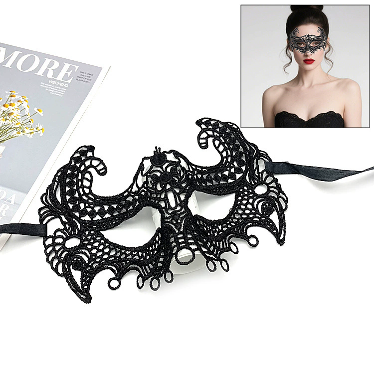 Shapeable Lace Mask – Malleable Half Face Eye Mask for Women, Bendable Black Masquerade Mask for Adult Party & Dance& Halloween Yard Decor