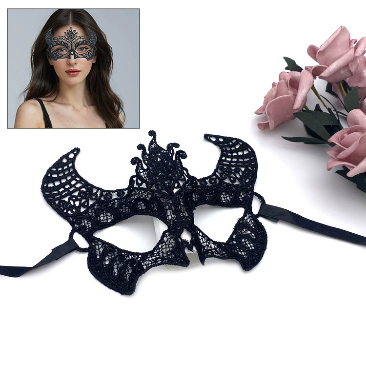 Shapeable Lace Mask – Malleable Half Face Eye Mask for Women, Bendable Black Masquerade Mask for Adult Party & Dance& Halloween Yard Decor