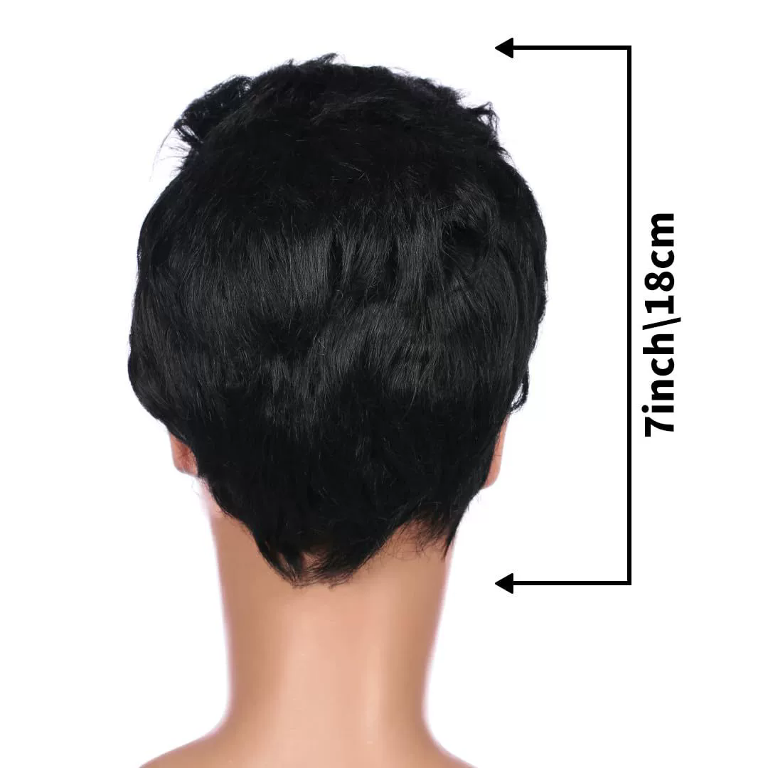 Halloween Men's Black Elvis Wig – Rock and Roll Pompadour Costume Wig for Adults