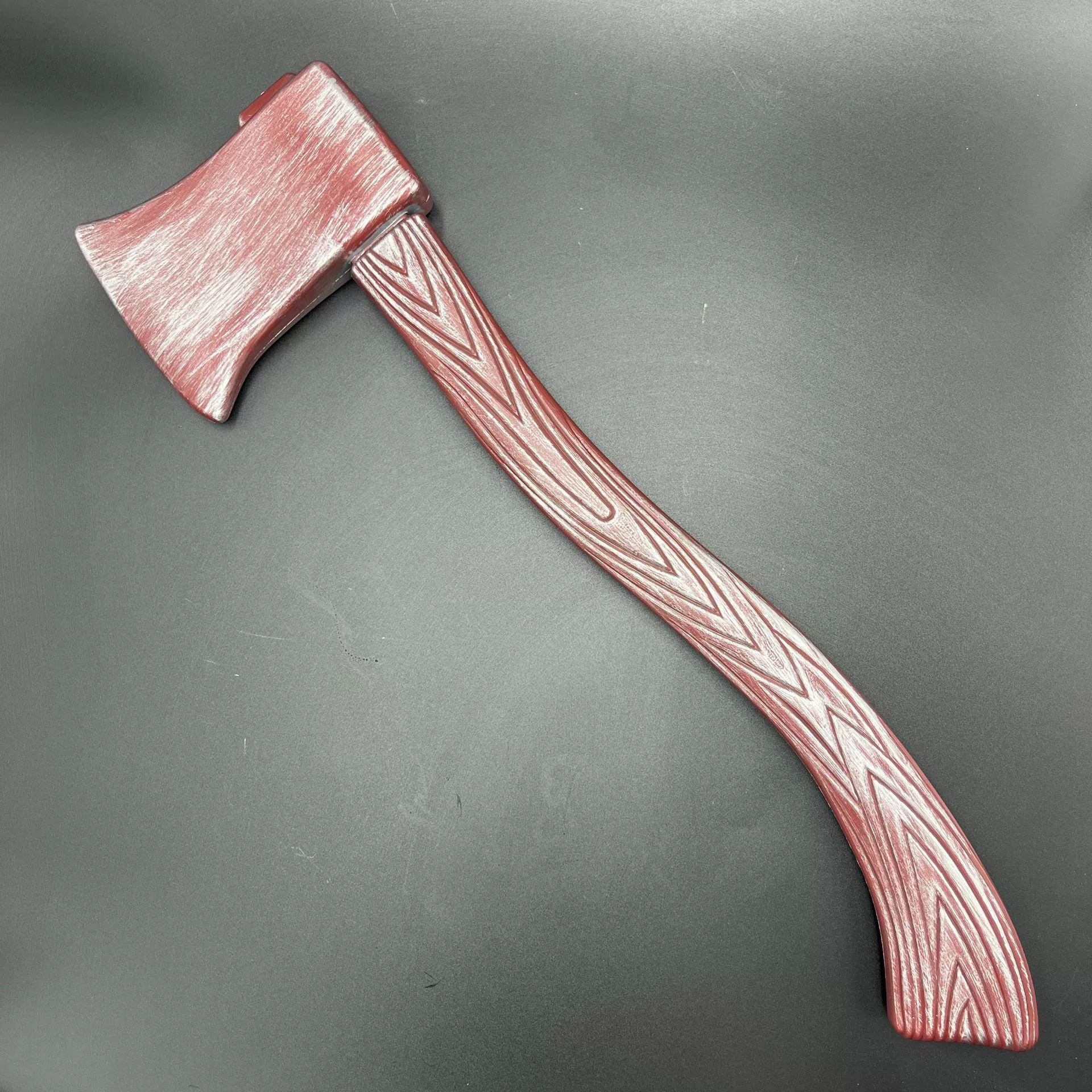 Halloween Axe Prop – Bloody Battle Axe Weapon for Viking Zombie Costume Party Decoration