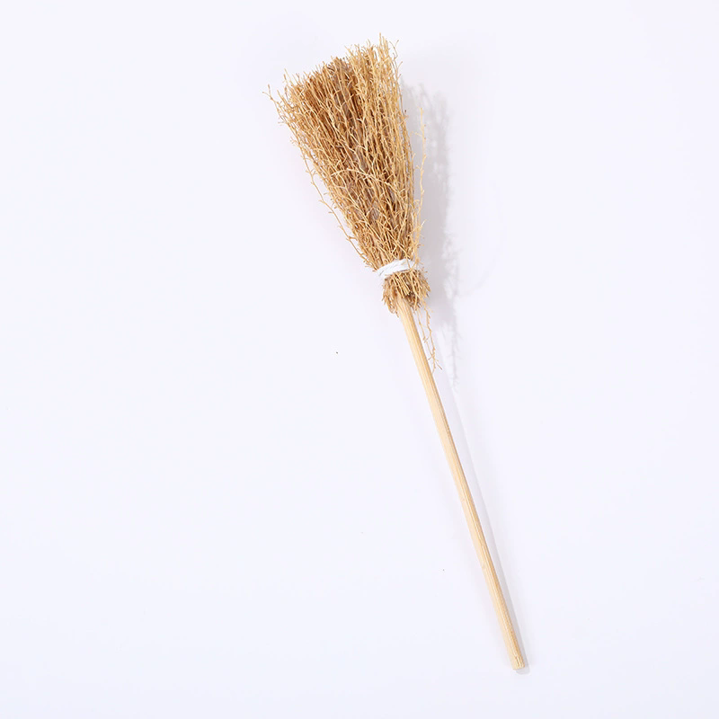 Tiny Broomstick Prop – Mini Witch Broom for Halloween Decor Cake Topper Party Favor