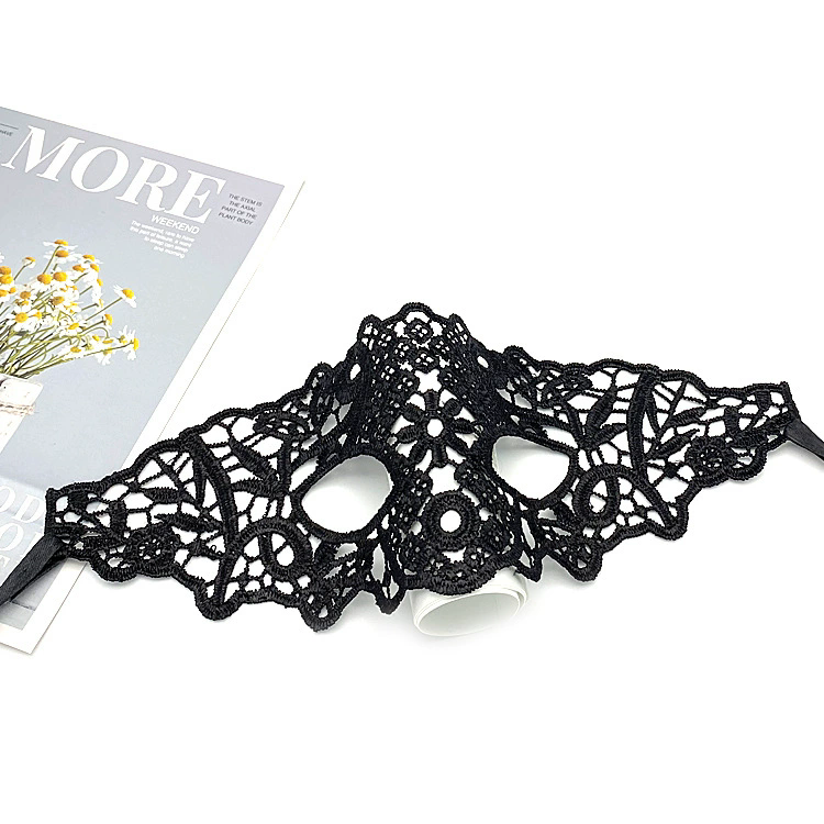 Zorro Style Shapeable Lace Mask – Bendable Black Half Face Eye Mask for Men & Women, Masquerade Costume & Party