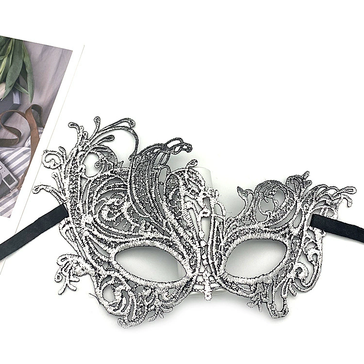 Gold Phoenix Lace Mask – Half Face Sexy Eye Mask for Women, Flame Pattern Masquerade Mask for Adult Halloween Party
