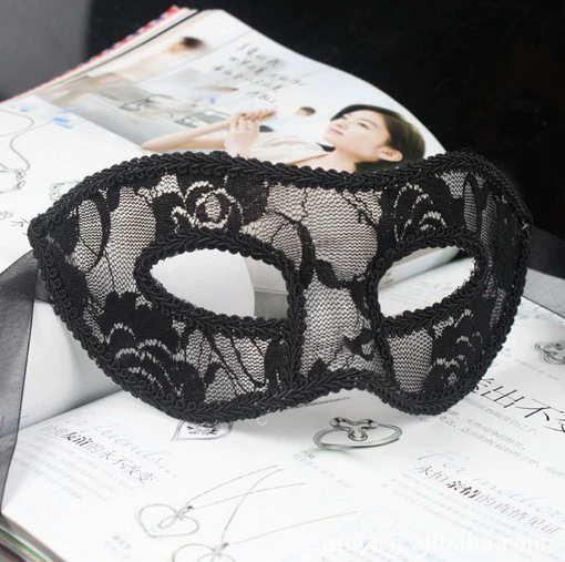 Transparent Lace Mask – Sexy Sheer Half Face Eye Mask for Women, Seductive Party Mask for Nightclub, Ball & Bachelorette