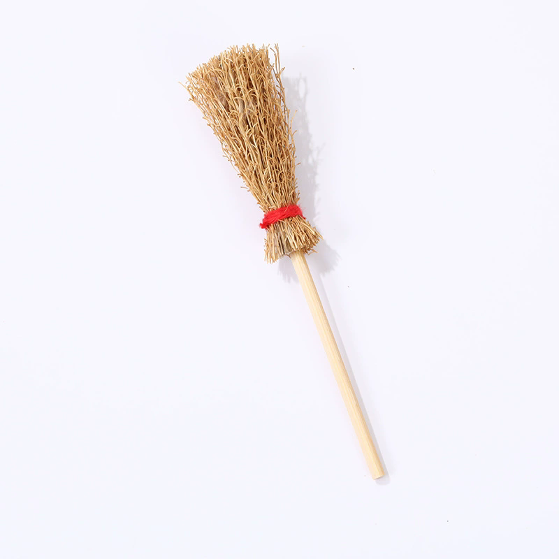 Tiny Broomstick Prop – Mini Witch Broom for Halloween Decor Cake Topper Party Favor