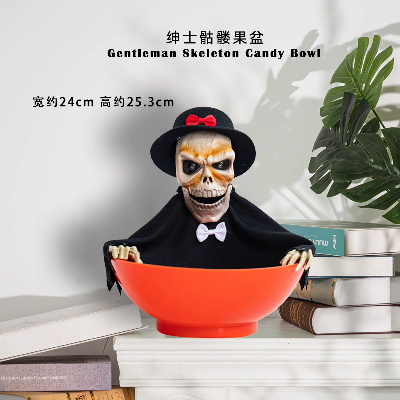 Electric Sensor-Activated Walking Ghost Hand Candy Bowl – Halloween Motion Sensor Decoration for Bar, Party, Haunted House