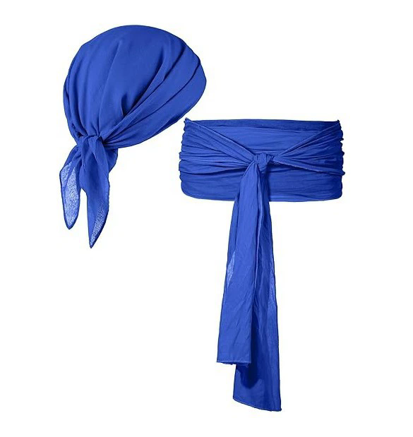 Pirate Hat Belt Set – Pirate Cosplay Halloween Prop Cosplay Costume Accessory for Adults & Kids