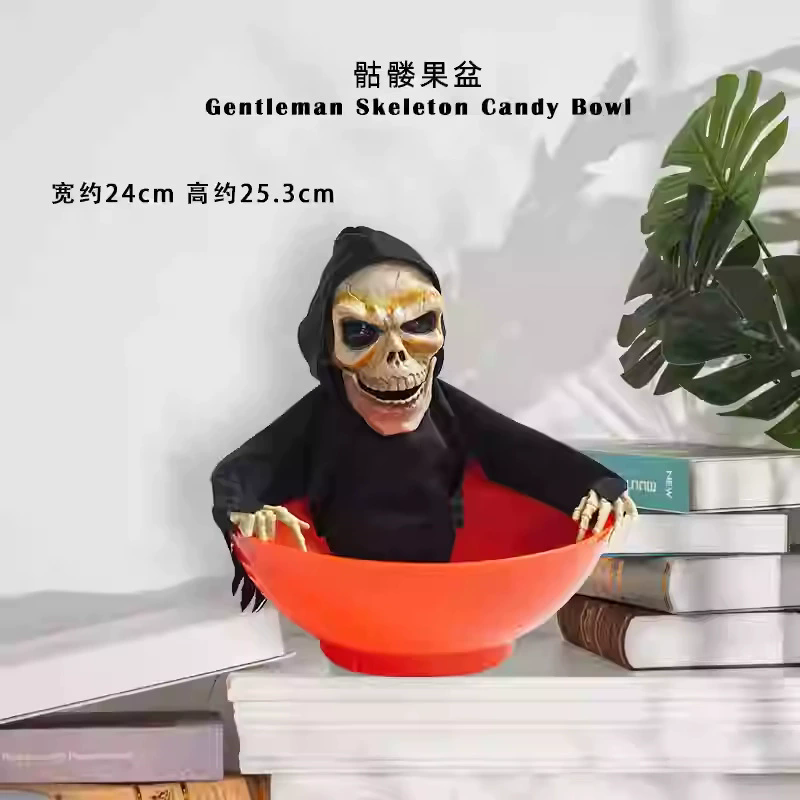 Electric Sensor-Activated Walking Ghost Hand Candy Bowl – Halloween Motion Sensor Decoration for Bar, Party, Haunted House