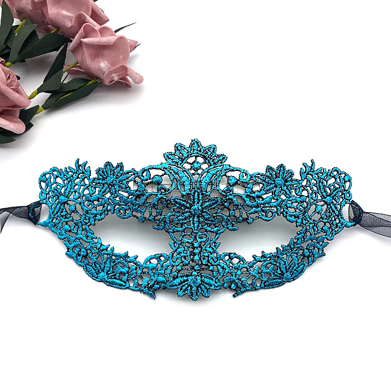 Holographic Lace Mask – Gold Foil Iridescent Half Face Masquerade Eye Mask for Women, Glamorous Party Accessory for Halloween & Cosplay