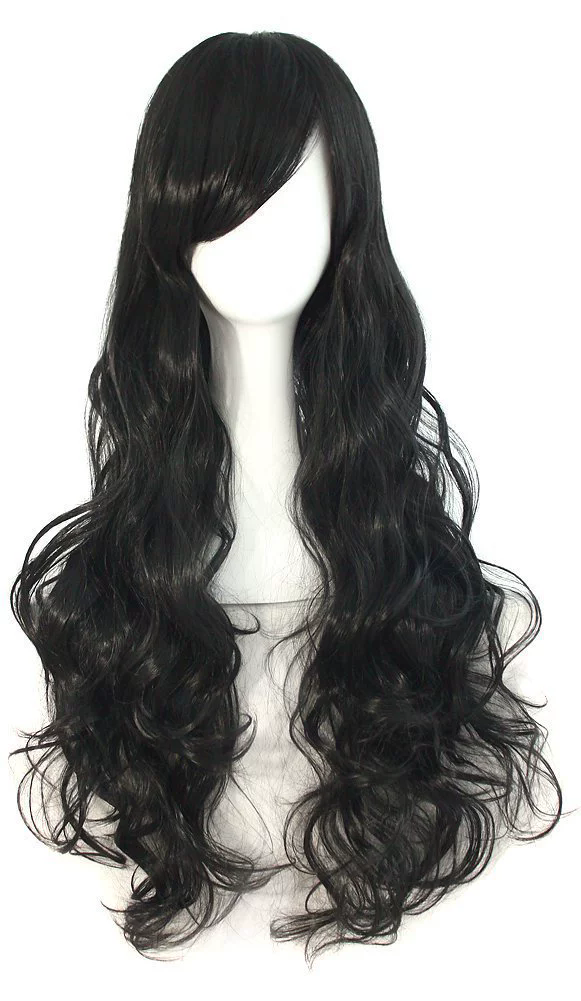 Long Spiral Curly Colorful Wig – Rainbow Curls Anime Cosplay Synthetic Wig for Women & Girls Party Prop