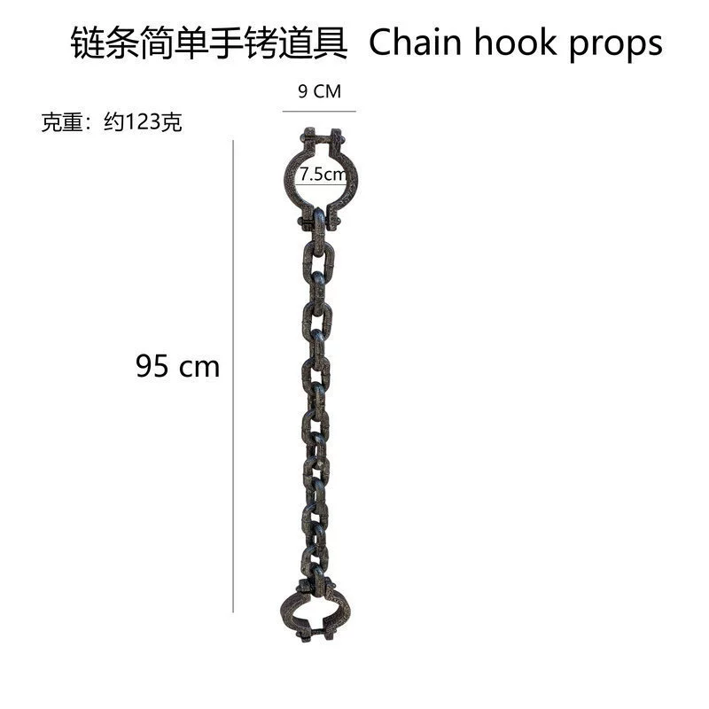 Halloween Chain Weapon Prop – Plastic Metal Link Flail for Ninja Assassin Costume Accessory
