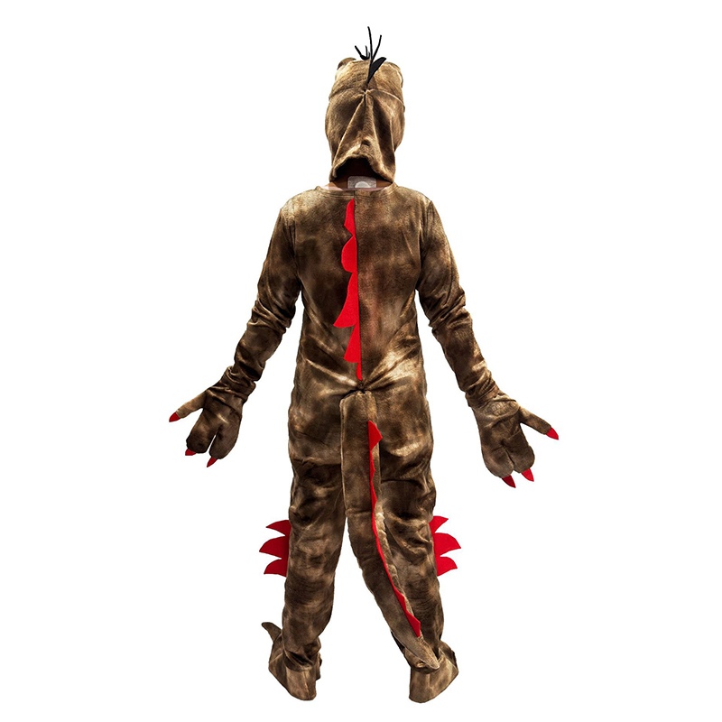 Full-Body Dino Jumpsuit with Hood for Themed Celebrations, Cosplay & Performance