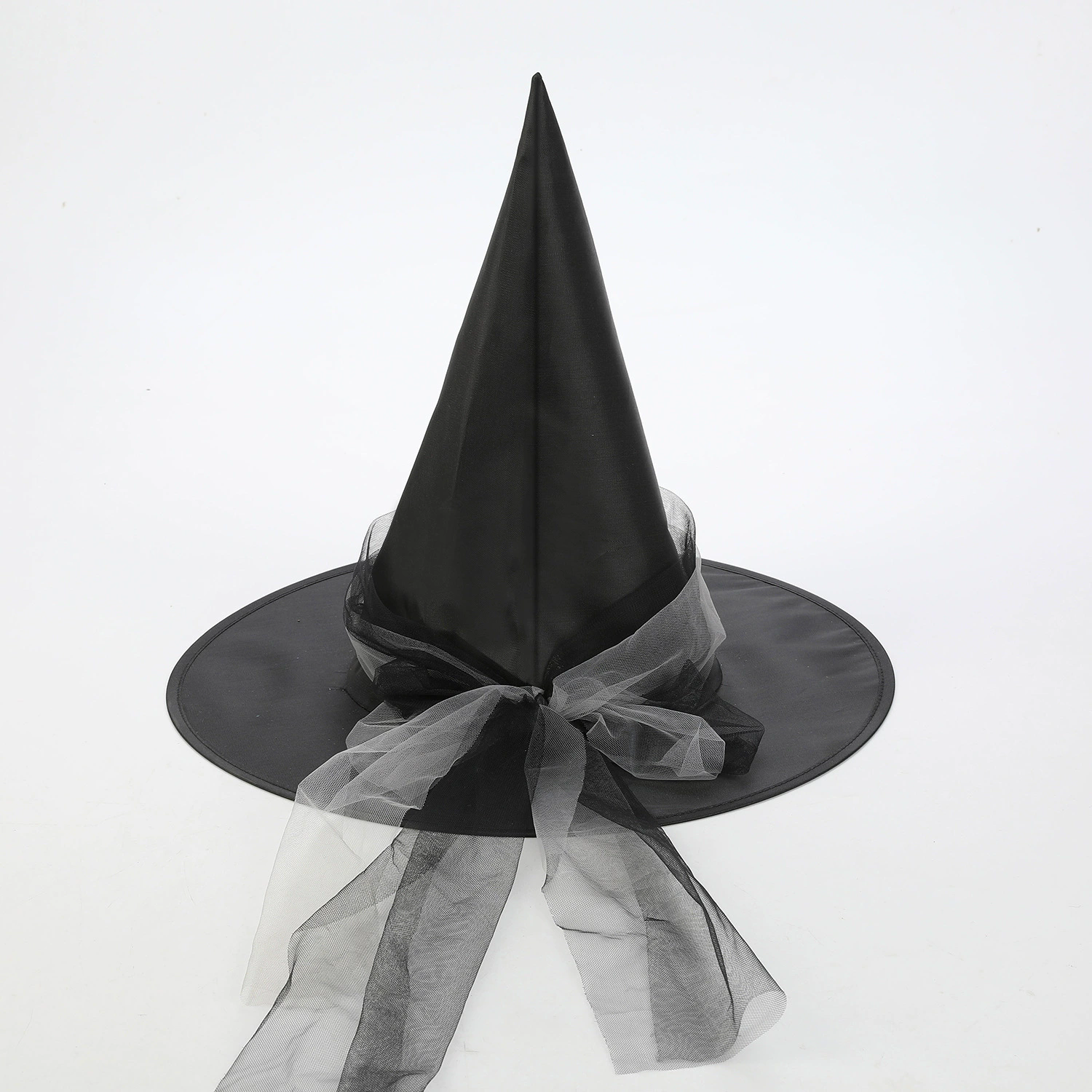Wholesale Black Oxford Cloth Witch Hat – Bulk Wizard Cap for Halloween Party Supply